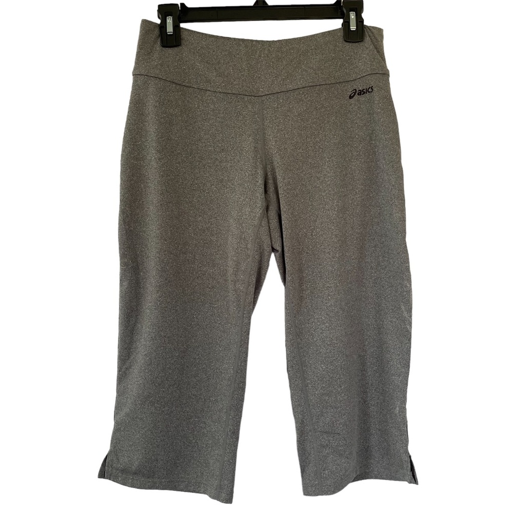 ASICS Gray Cropped Workout Pants Size Medium Active Outdoor